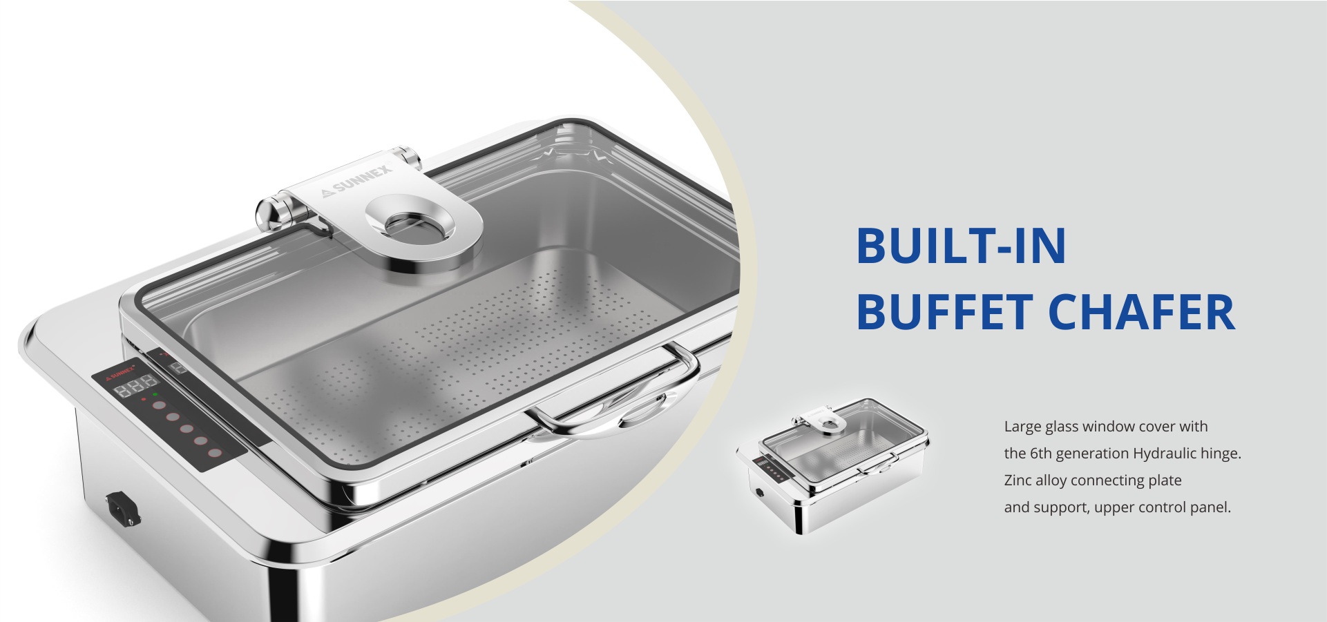 Built-in na buffet chafer