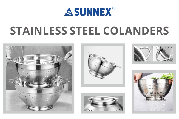 Mga Bagong Item ng Sunnex--Mga Colander at Saucepan