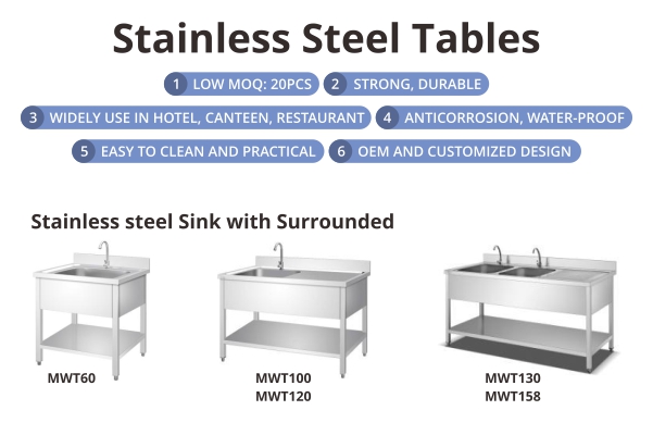 SUNNEX Commercial Kitchen Work Table