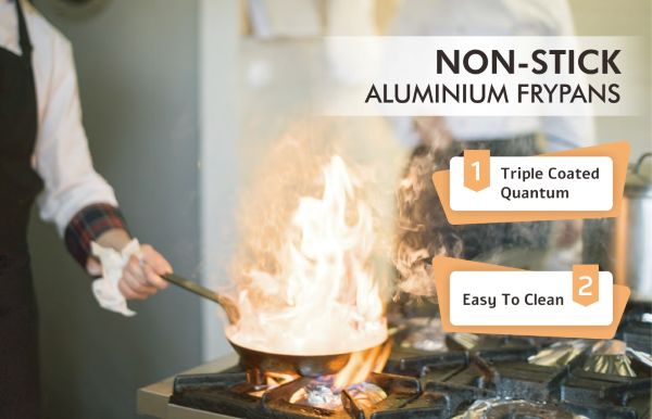 Sunnex non-stick aluminyo frypans