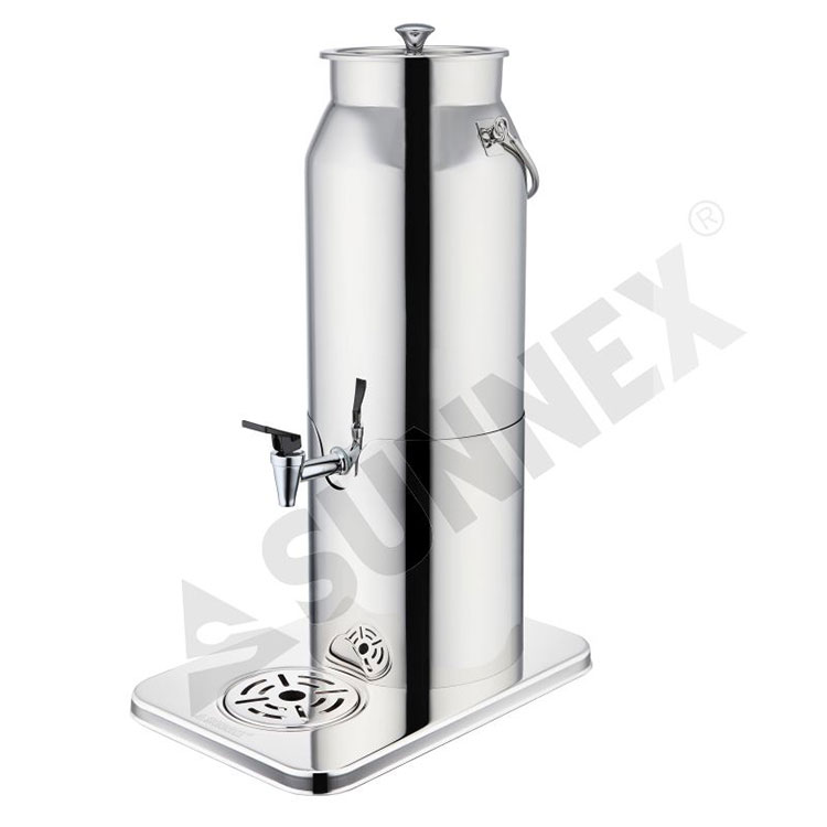 5LTR Stainless Steel Beverage Dispenser na may Ice Tube