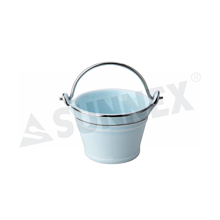 Blue Color Porcelain Fries Bucket