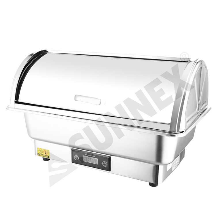 Electric portable stainless steel chafing dish