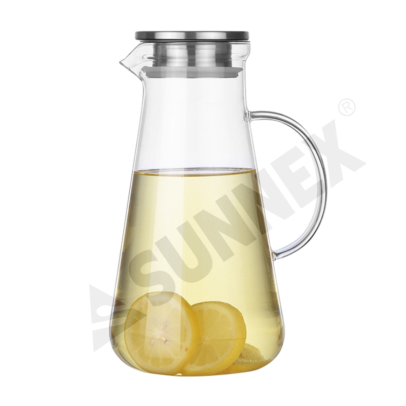 Glass Jug na May Flat Cover 1.2ltr 1.5ltr 1.8ltr 2.2ltr