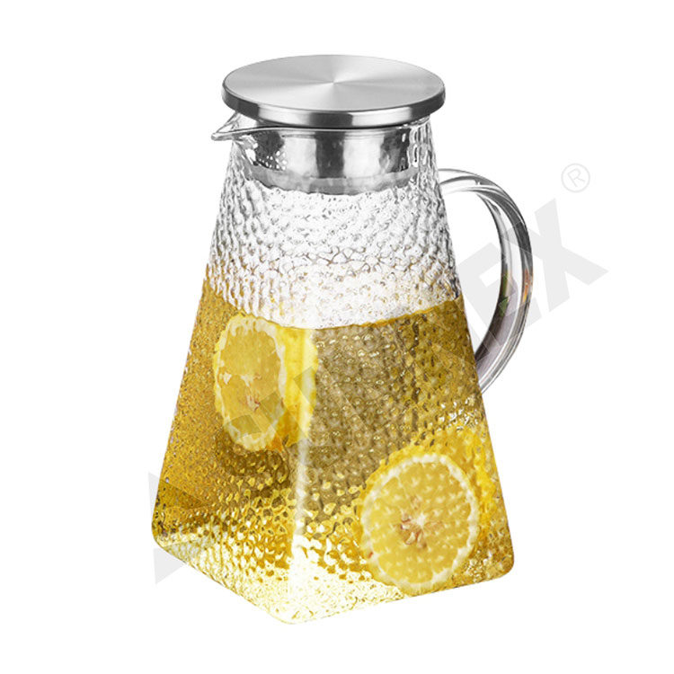 Square Hammered Water Pitcher 1.2ltr 1.5ltr 1.8ltr