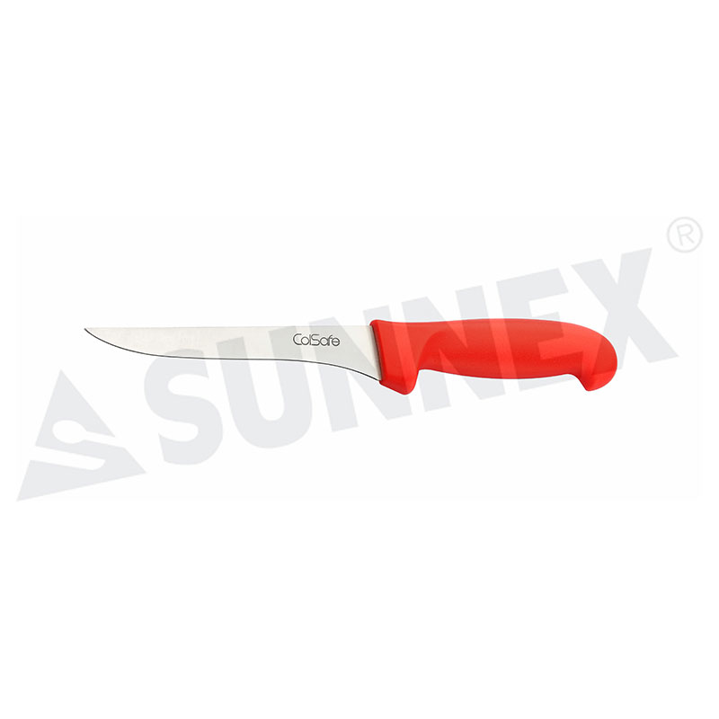 Stainless Steel Boning Knife na may Pulang Handle