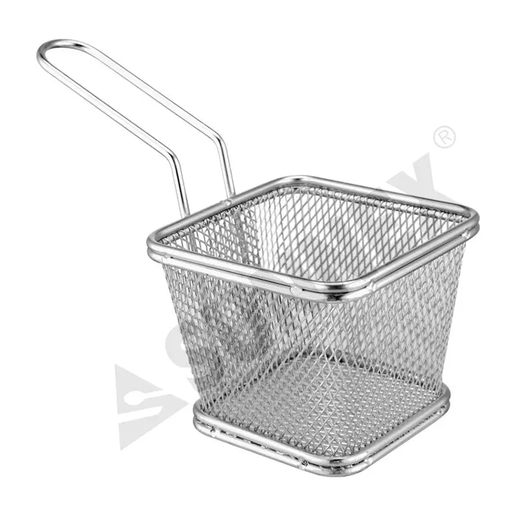 Hindi kinakalawang na asero conical square wire presentasyon basket